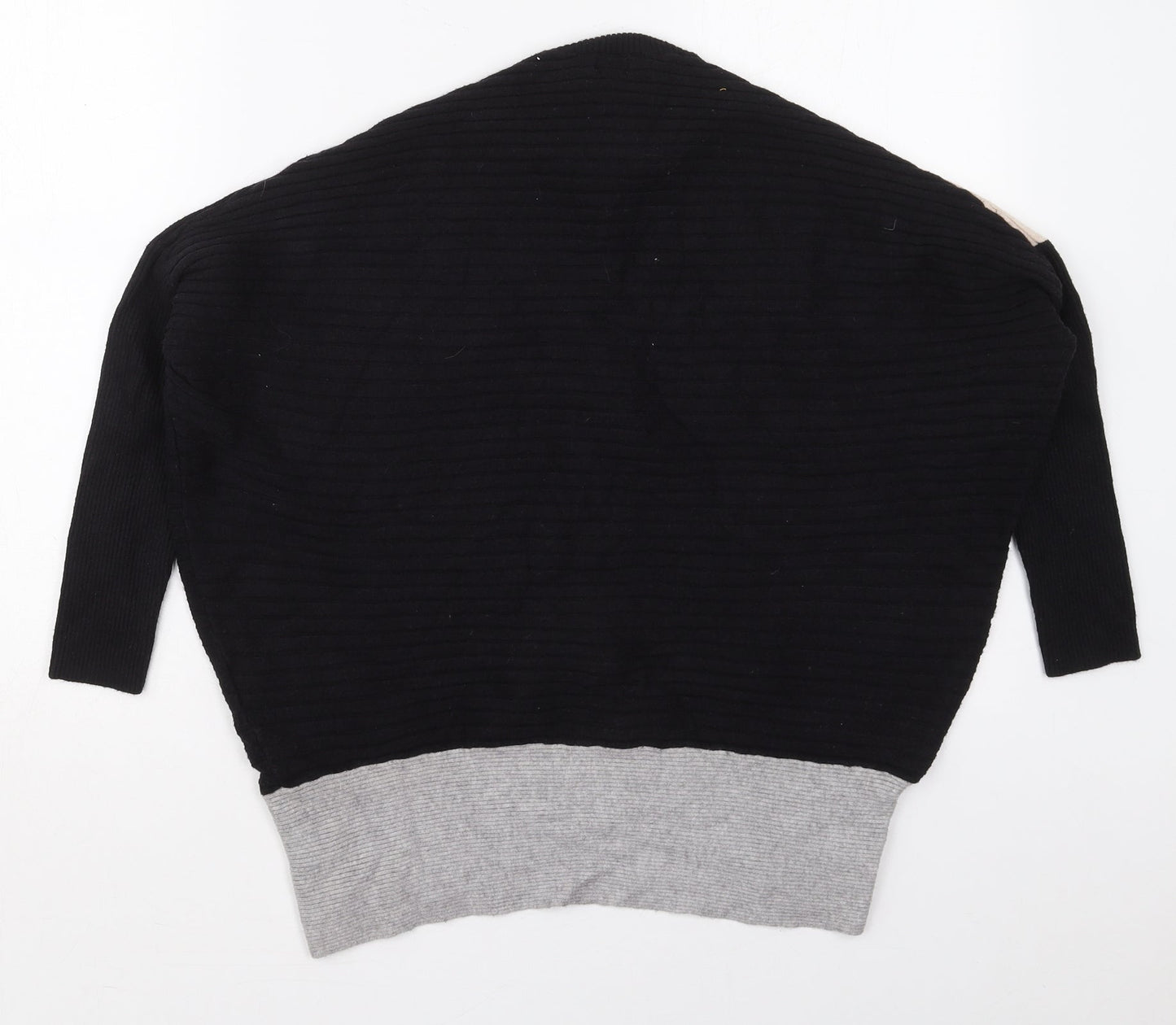 River Island Womens Black Mock Neck  Viscose Pullover Jumper Size XS   - Beige