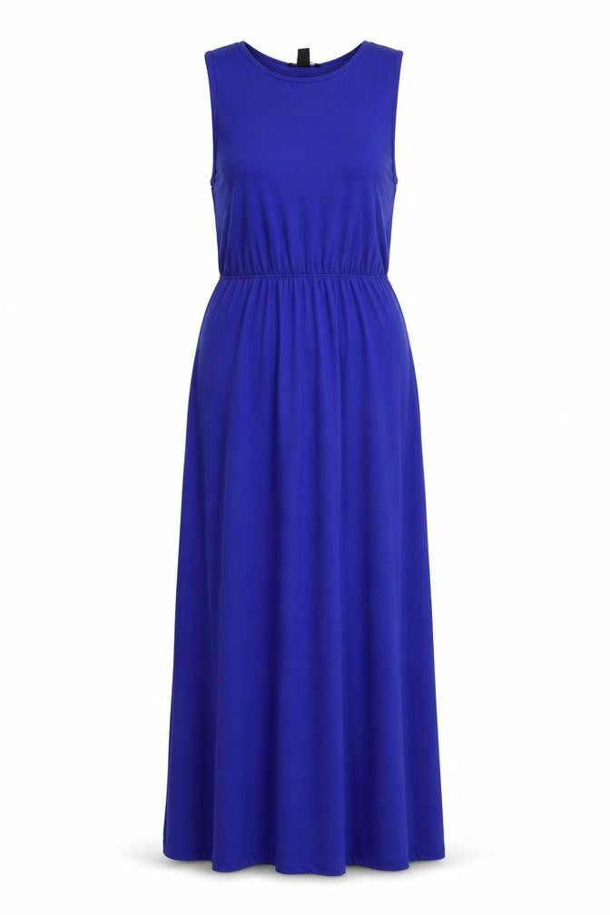 H&M Womens Blue  Polyester Maxi  Size S  Round Neck Pullover