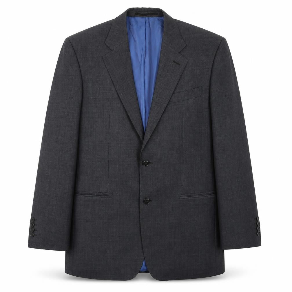 John Lewis Mens Grey  Wool Jacket Suit Jacket Size 38