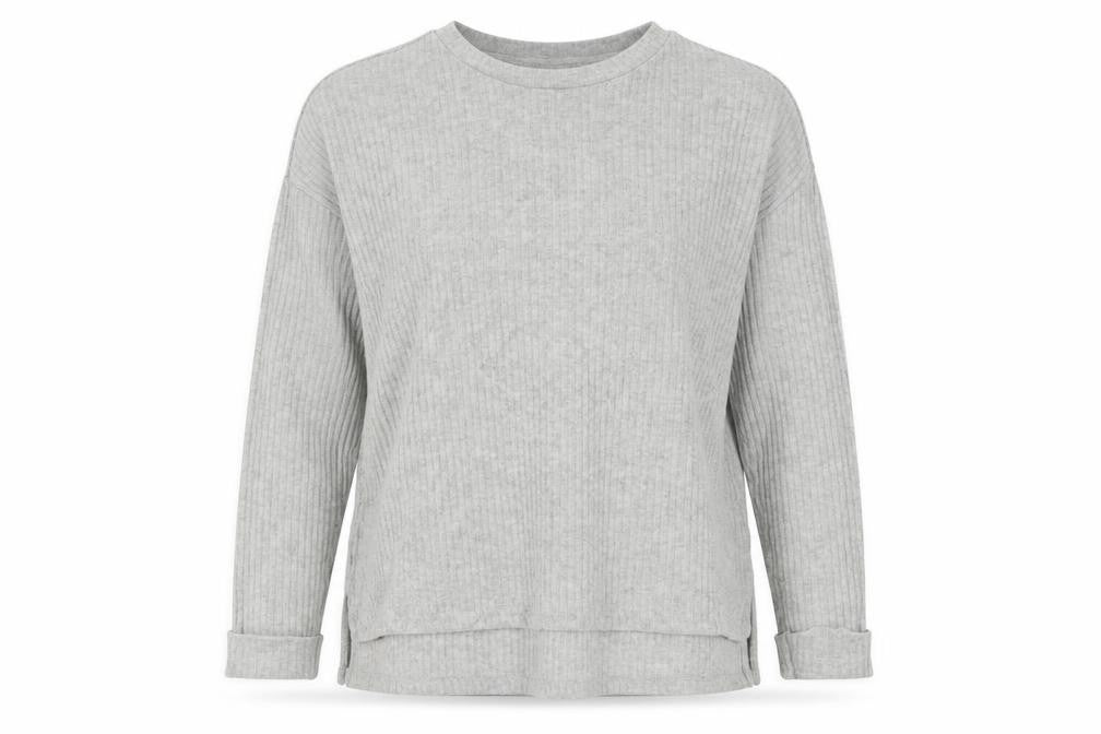 Primark Womens Grey Crew Neck  Polyester Pullover Jumper Size S