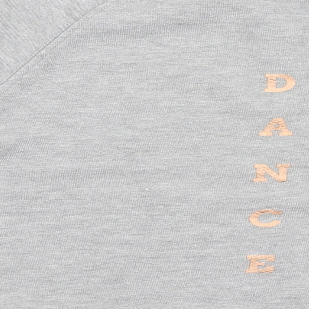 Dunnes Stores Girls Grey  Cotton Pullover Sweatshirt Size 9-10 Years  Pullover - Dance