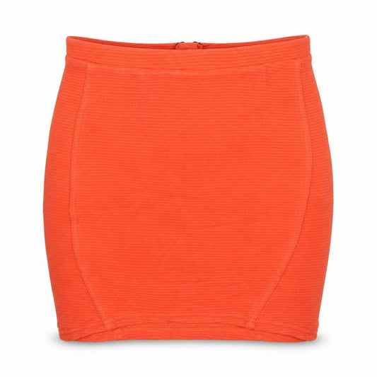 Topshop Womens Orange  Cotton Mini Skirt Size 8