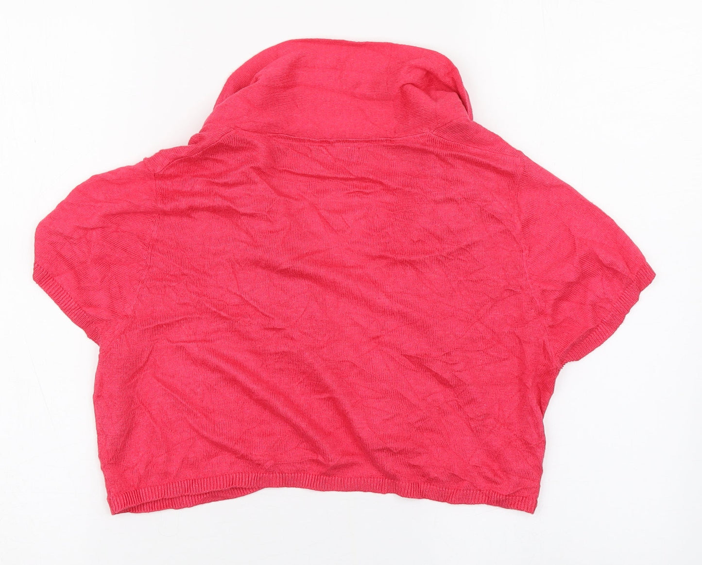 Per Una Womens Pink V-Neck  Viscose Cardigan Jumper Size 16