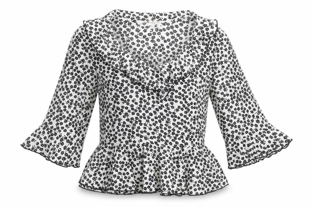 Love & Other Things Womens White Floral Polyester Basic Blouse Size XS Scoop Neck