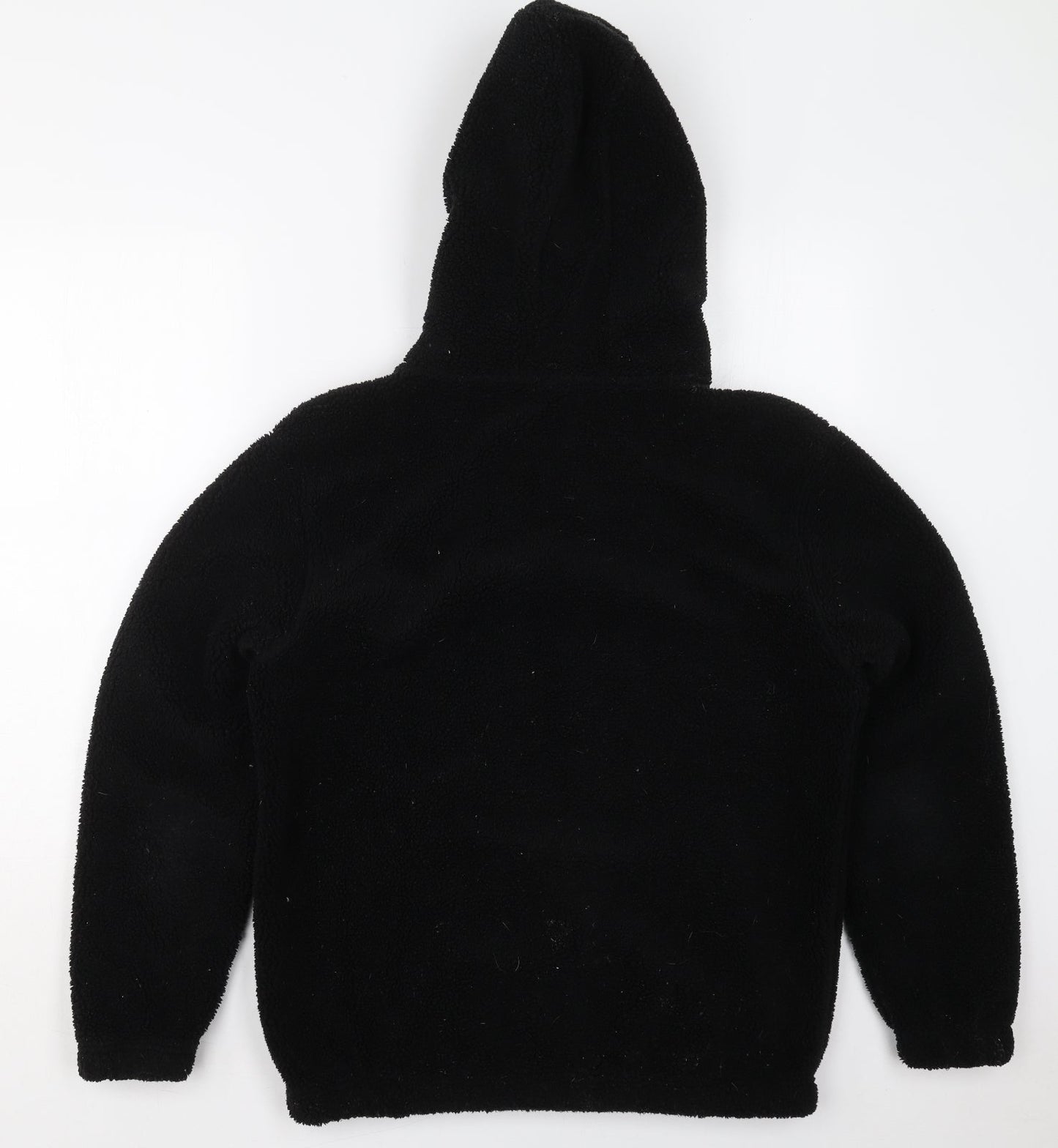 H&M Mens Black  Polyester Pullover Hoodie Size S   - Planet