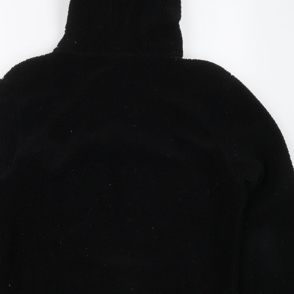 H&M Mens Black  Polyester Pullover Hoodie Size S   - Planet