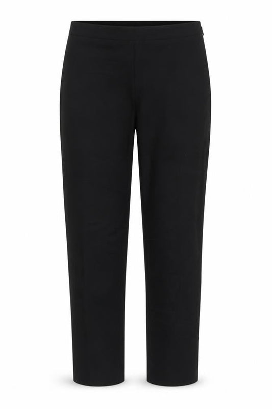 Artigiano Womens Black  Polyester Carrot Trousers Size 10 L30 in Regular Zip
