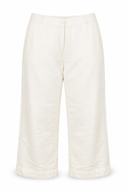 Casual Comfort Womens White  Viscose Trousers  Size 20 L24 in Regular Zip