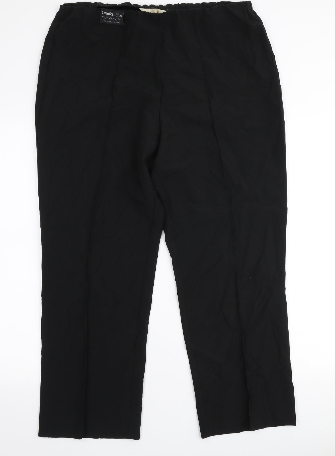 Vida Vi Womens Black  Polyester Trousers  Size 16 L27 in Regular