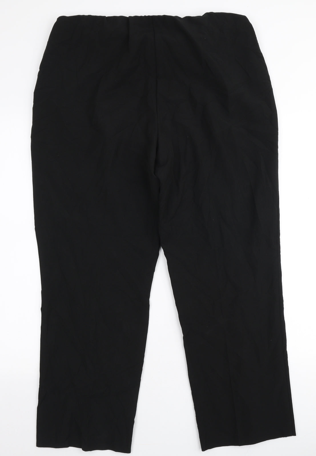 Vida Vi Womens Black  Polyester Trousers  Size 16 L27 in Regular