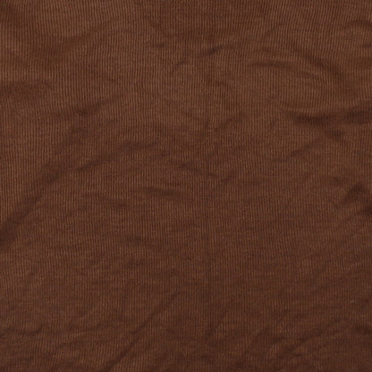 Dito Womens Brown V-Neck  Acrylic Pullover Jumper Size 10