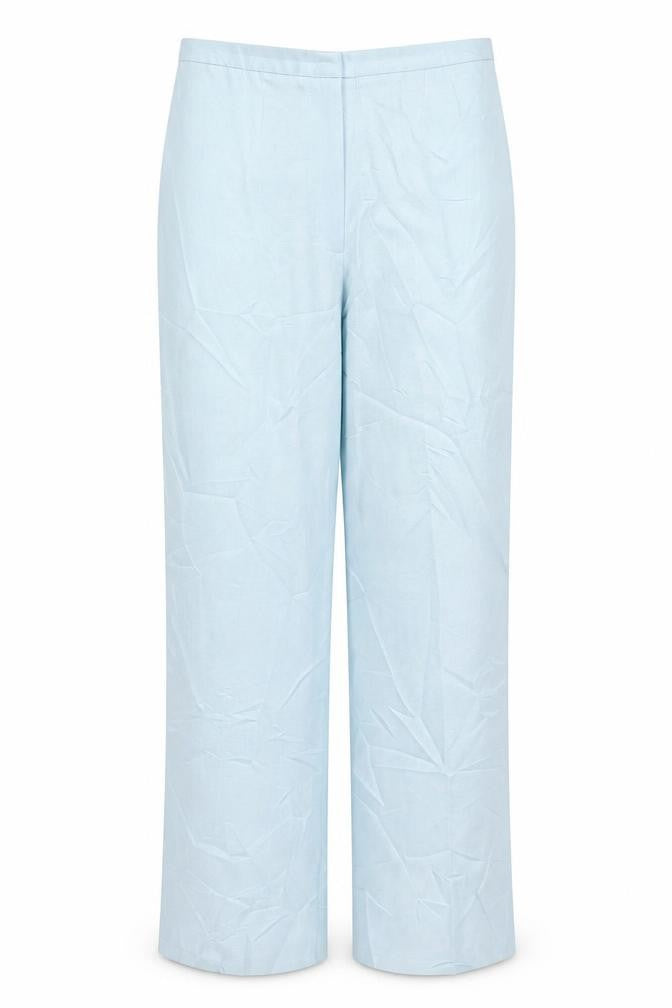 Plus Collection Womens Blue  Polyester Trousers  Size 12 L29 in Regular Buckle