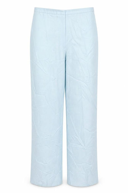 Plus Collection Womens Blue  Polyester Trousers  Size 12 L29 in Regular Buckle