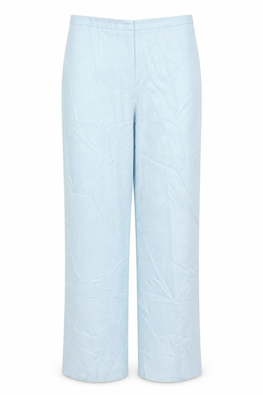 Plus Collection Womens Blue  Polyester Trousers  Size 12 L29 in Regular Buckle
