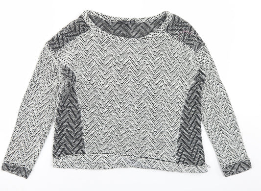 Atmosphere Womens Grey  Cotton Basic T-Shirt Size 10 Round Neck