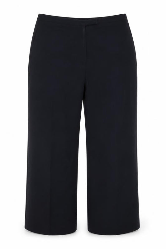 Preworn Womens Blue  Polyester Dress Pants Trousers Size 12 L26 in Regular Hook & Eye