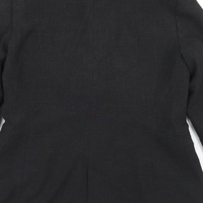 Zara Womens Grey  Polyester Jacket Blazer Size 12