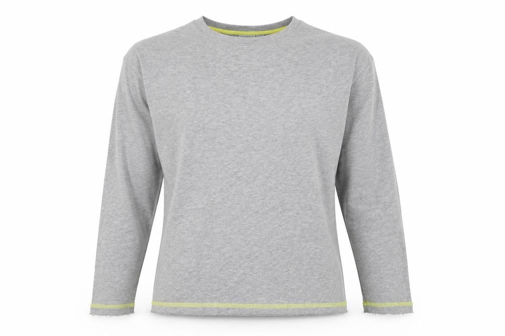 Blue Motion Womens Grey Crew Neck  Cotton Pullover Jumper Size 8