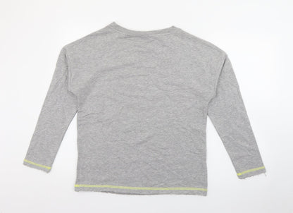 Blue Motion Womens Grey Crew Neck  Cotton Pullover Jumper Size 8