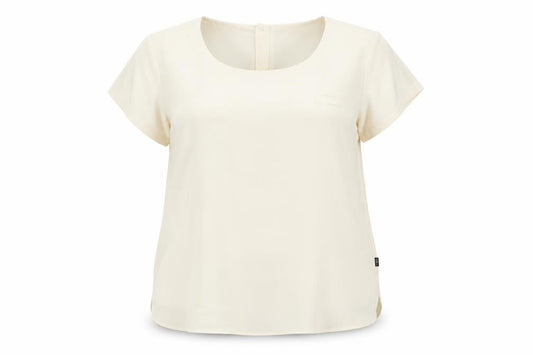 incorporate wear Womens Ivory  Polyester Tunic T-Shirt Size 22 Round Neck