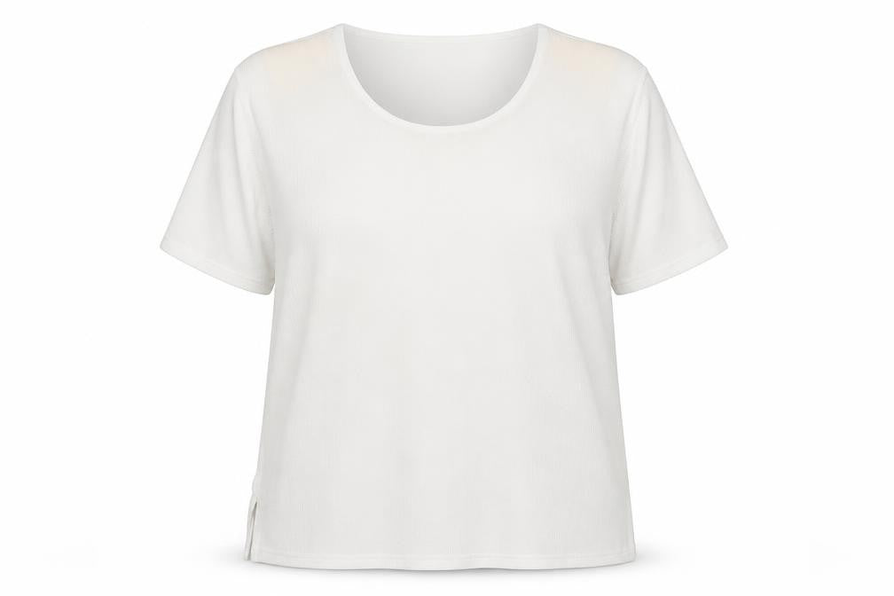 Rochelle Womens White Round Neck  Polyester Pullover Jumper Size 2XL