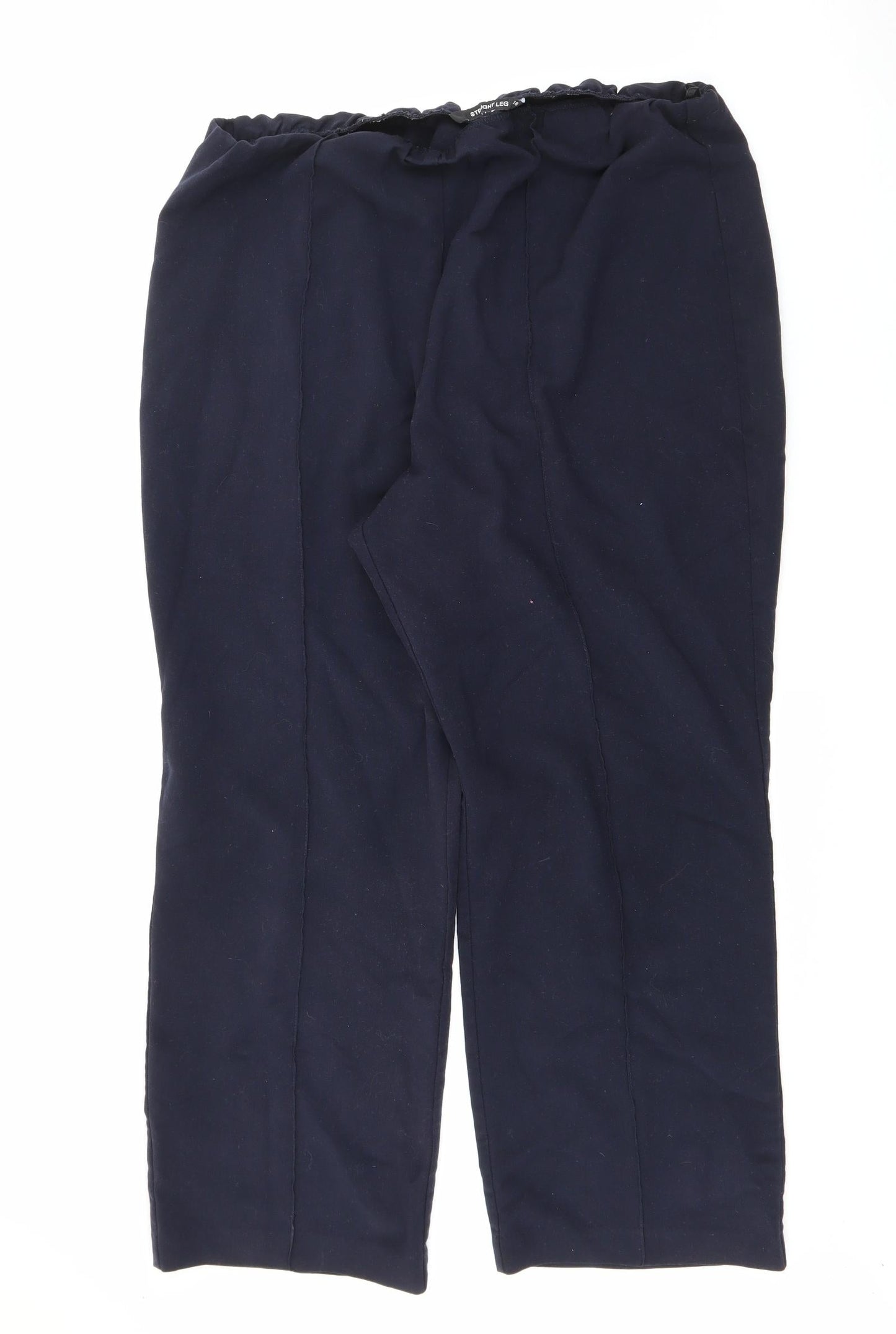Preworn Womens Blue  Polyester Trousers  Size 18 L26 in Regular