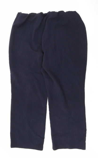 Preworn Womens Blue  Polyester Trousers  Size 18 L26 in Regular