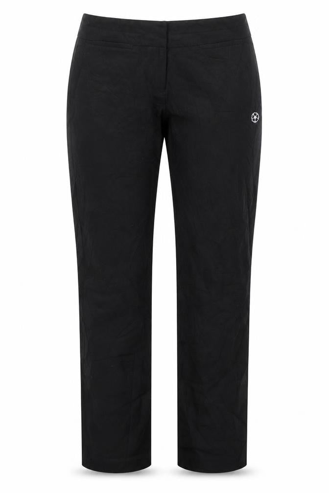 Turtex Womens Black  Polyester Trousers  Size 32 in L30 in Regular Hook & Eye