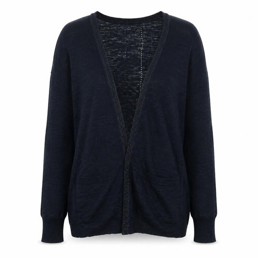 Next Womens Blue V-Neck  Acrylic Cardigan Jumper Size 10