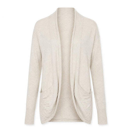 George Womens Beige V-Neck  Polyester Cardigan Jumper Size 8