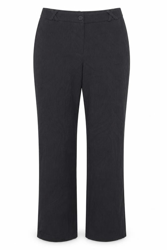 Contempo Womens Grey  Polyester Trousers  Size 8 L31 in Regular Button