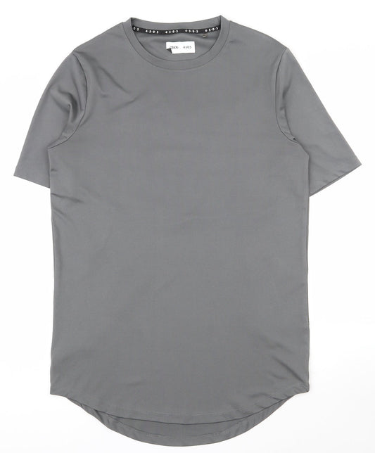 ASOS Mens Grey  Polyester Pullover T-Shirt Size S Round Neck Pullover