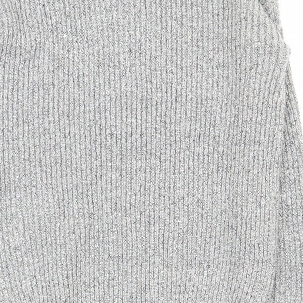 Primark Womens Grey Round Neck  Acrylic Pullover Jumper Size 10