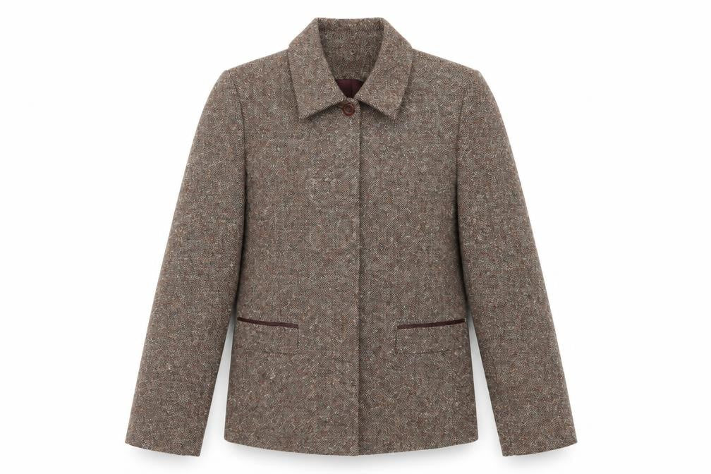 Cote Femme Womens Brown   Jacket  Size 12  Button