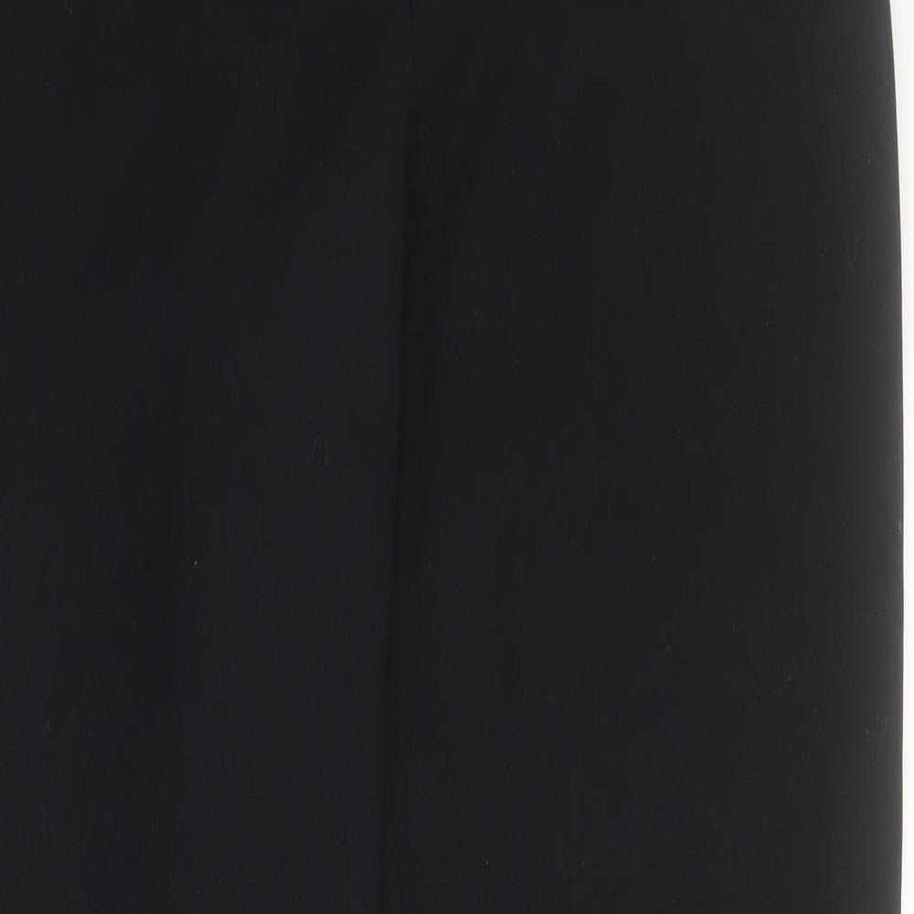 Evie Womens Black  Polyester Carrot Trousers Size 8 L31 in Regular Zip
