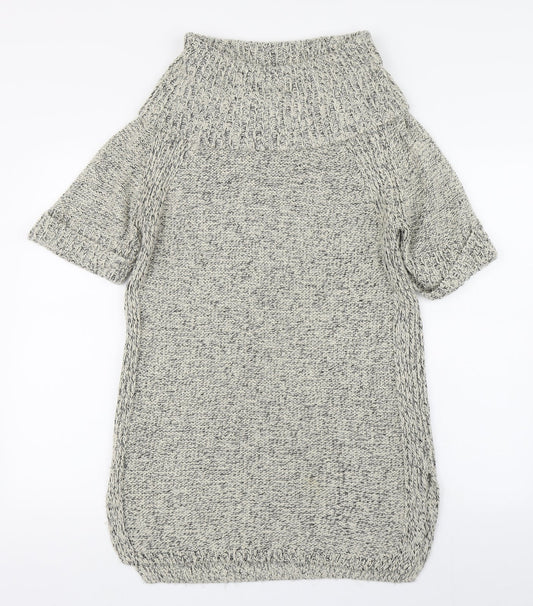 New Look Womens Beige Roll Neck  Acrylic Pullover Jumper Size M