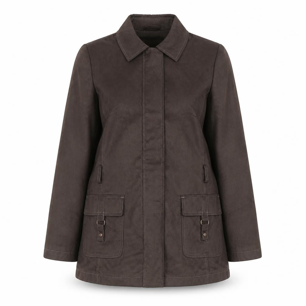 Bonmarché Womens Grey Jacket Coat Size S Zip