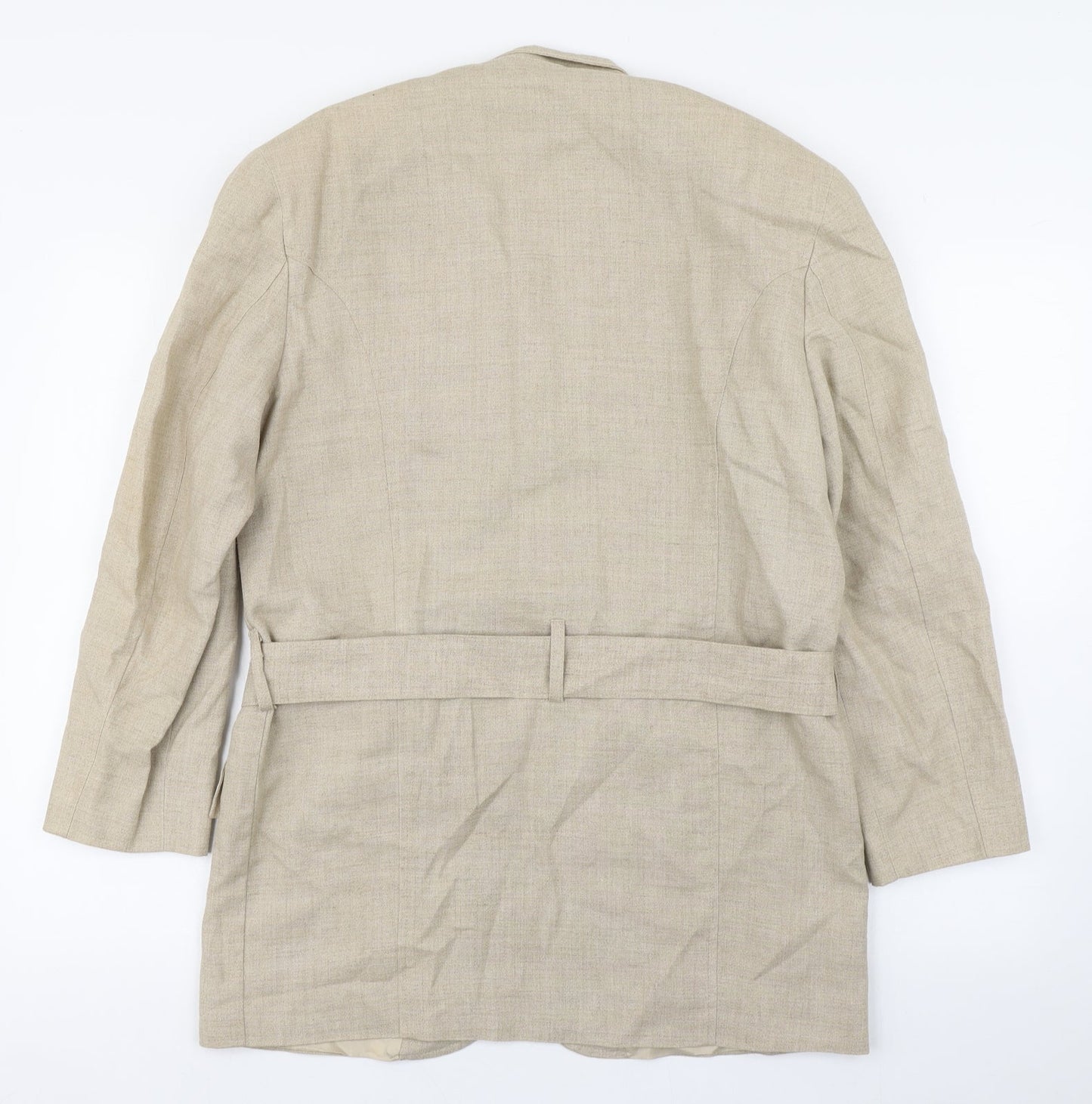 Next Too Womens Beige   Trench Coat Coat Size 12  Button