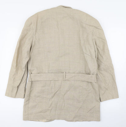 Next Too Womens Beige   Trench Coat Coat Size 12  Button