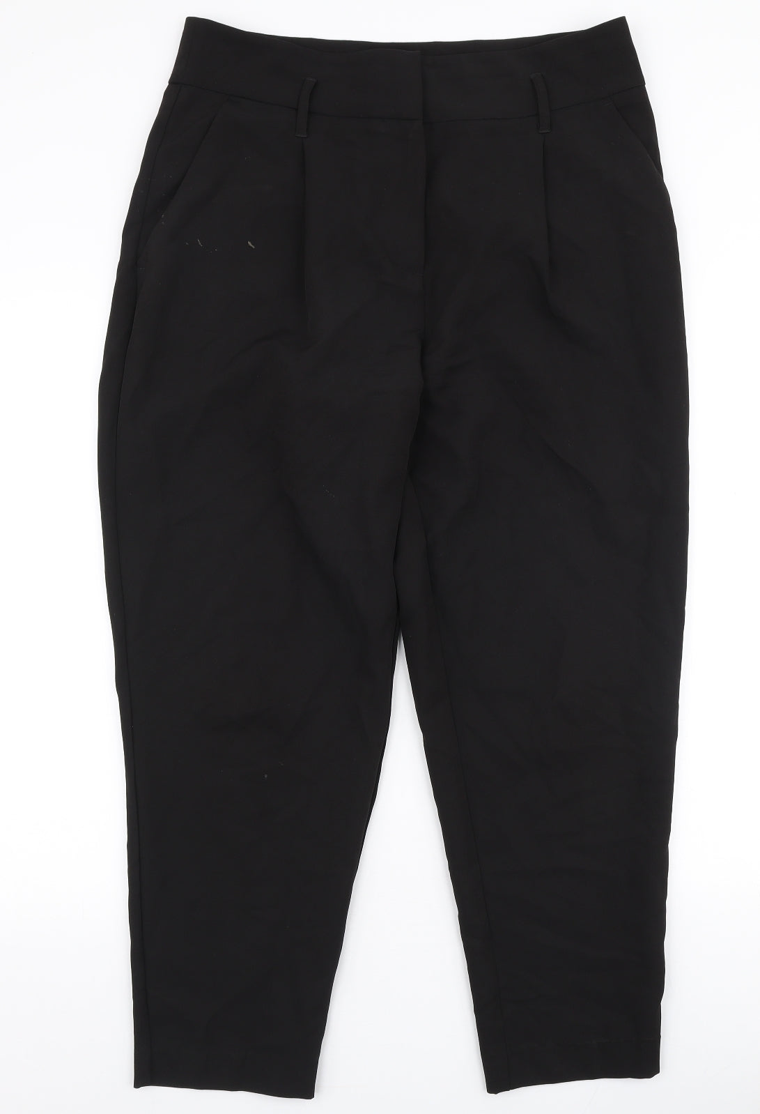 New Look Womens Black  Polyester Dress Pants Trousers Size 14 L27 in Regular Zip