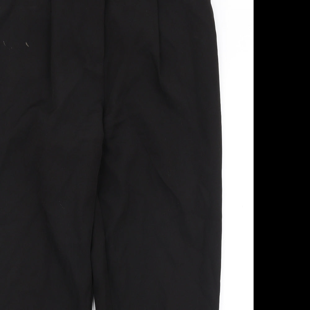 New Look Womens Black  Polyester Dress Pants Trousers Size 14 L27 in Regular Zip