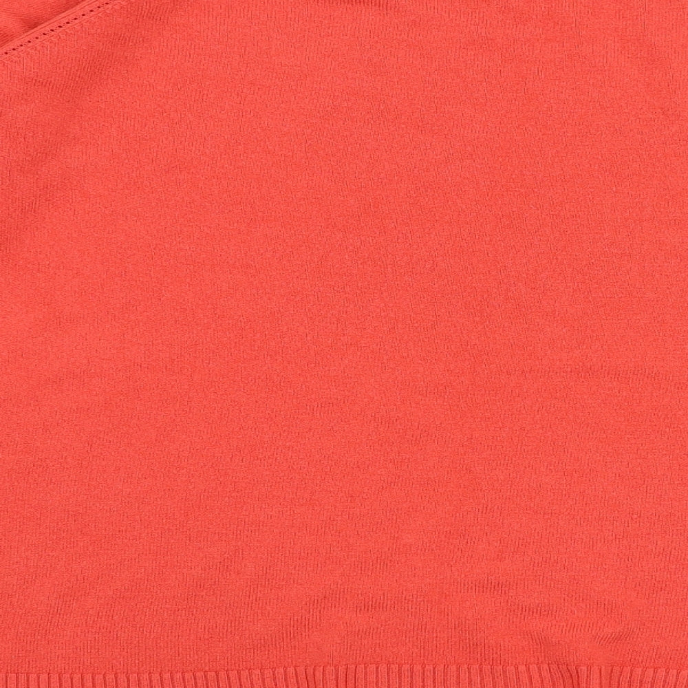 Bonmarche` Womens Pink Round Neck  Acrylic Pullover Jumper Size 22