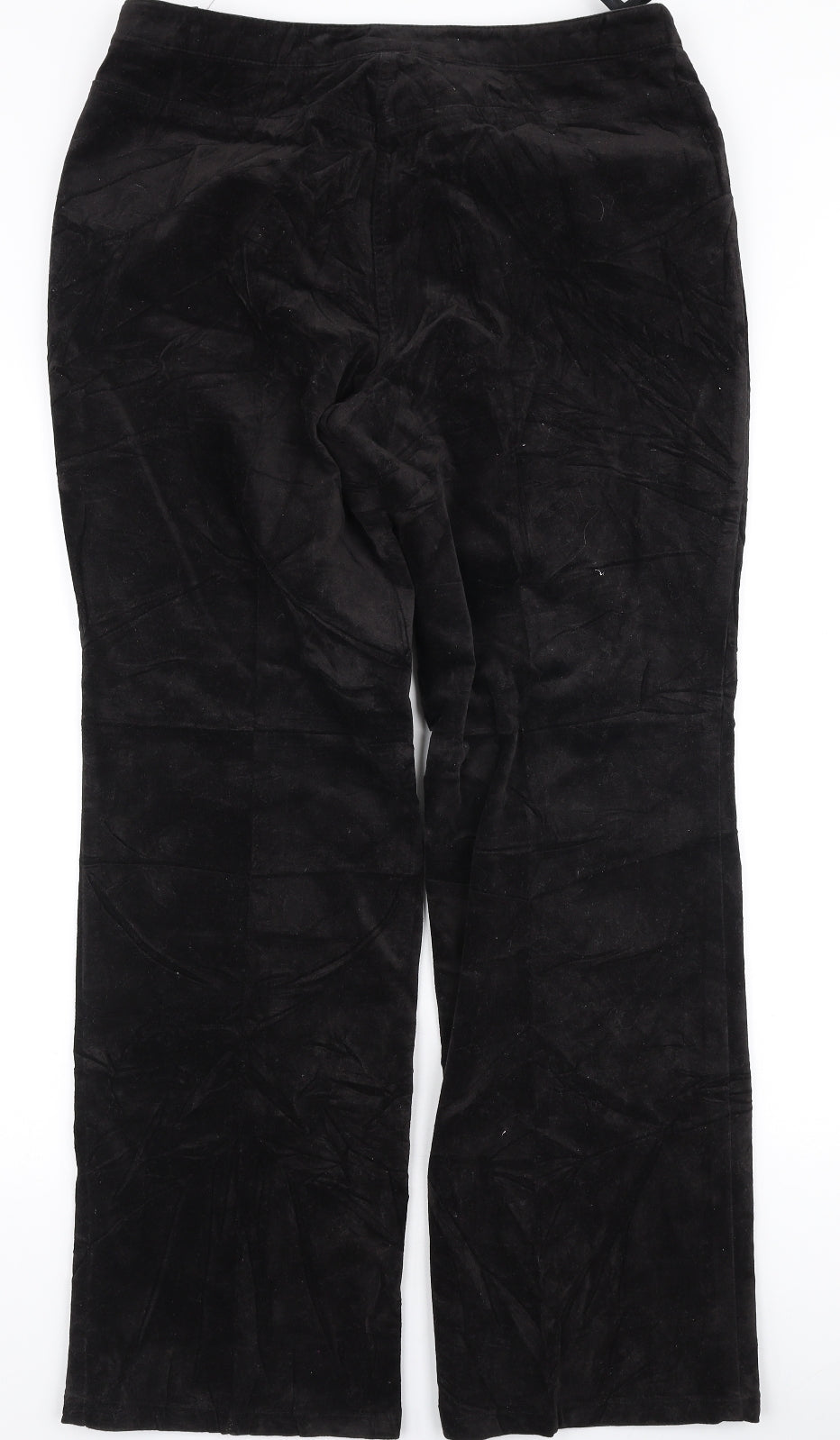 Hirsch Womens Brown  Cotton Trousers  Size 16 L30 in Regular Zip