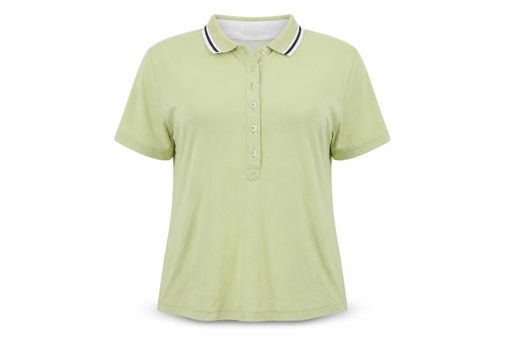 Cinch Womens Green  Polyester Basic Polo Size 12 Collared
