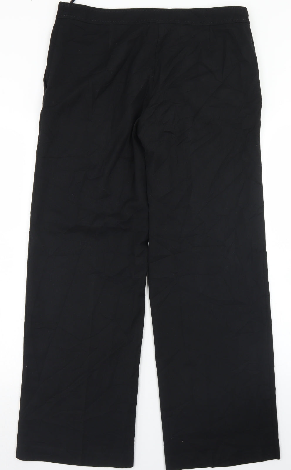 NEXT Womens Black  Polyester Dress Pants Trousers Size 12 L29 in Regular Hook & Eye