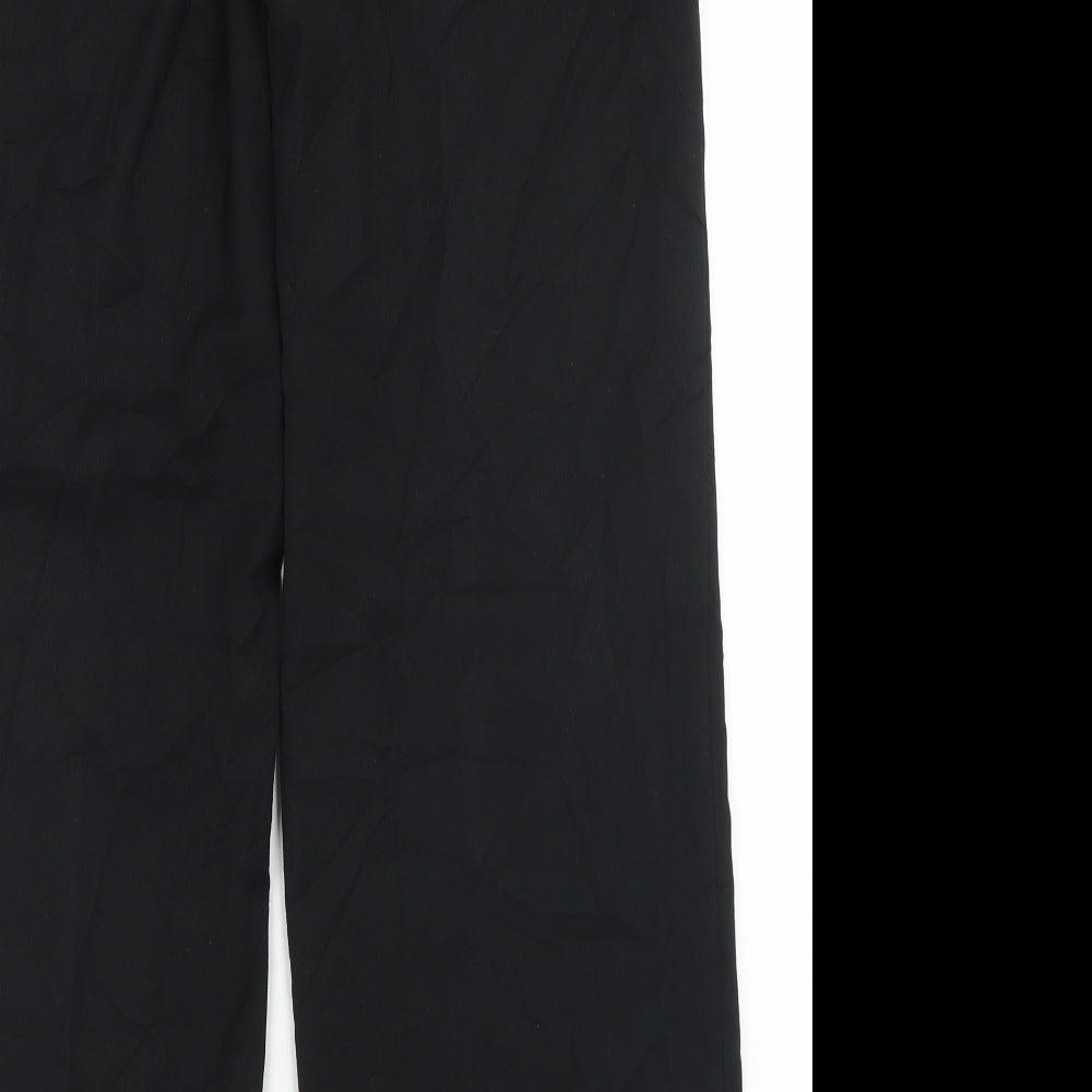NEXT Womens Black  Polyester Dress Pants Trousers Size 12 L29 in Regular Hook & Eye