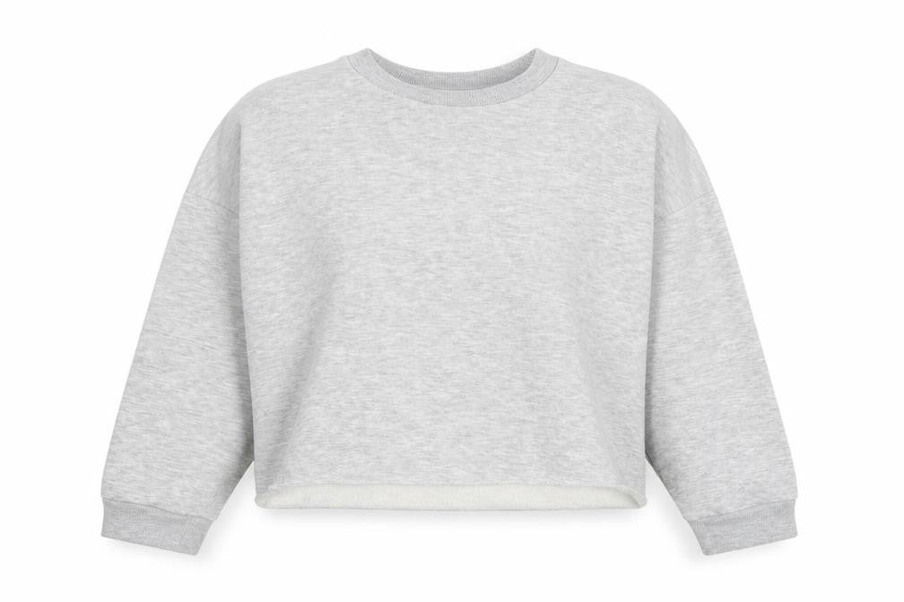 Primark Womens Green  Polyester Pullover Sweatshirt Size 6  Pullover - Cropped