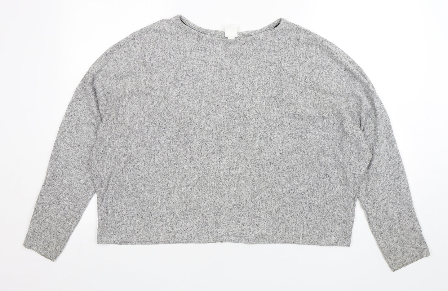 H&M Womens Grey  Polyester Pullover Sweatshirt Size M  Pullover