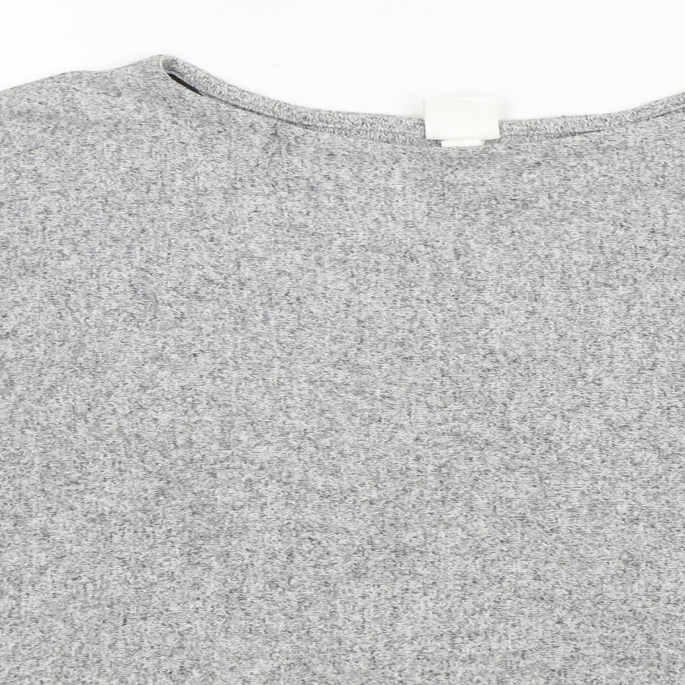 H&M Womens Grey  Polyester Pullover Sweatshirt Size M  Pullover