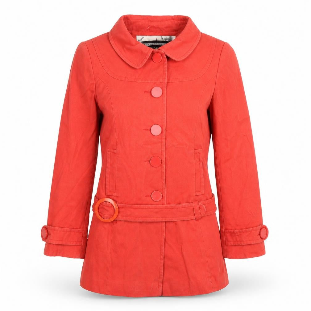 River Island  Womens Pink   Overcoat Coat Size 8  Button
